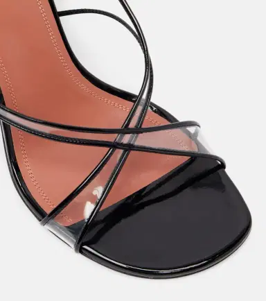 Amina Muaddi Lena 90 PVC and patent leather sandals | Thumbnail 3 Amina Muaddi Lena 90 PVC and patent leather sandals | Thumbnail 3