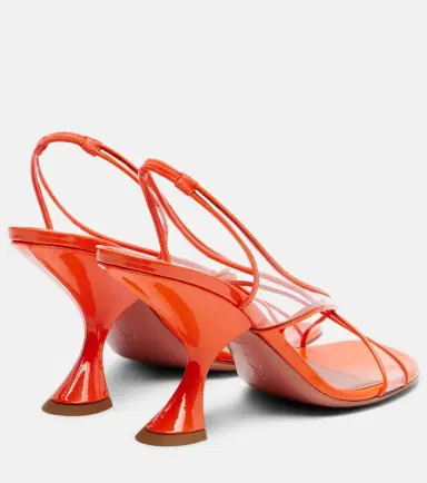 Amina Muaddi Lena 90 PVC and patent leather sandals | Thumbnail 4 Amina Muaddi Lena 90 PVC and patent leather sandals | Thumbnail 4