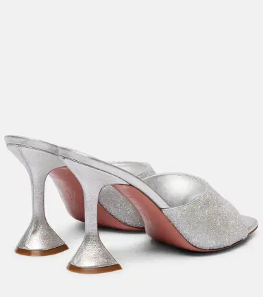 Amina Muaddi Lupita 95 embellished leather mules | Thumbnail 3 Amina Muaddi Lupita 95 embellished leather mules | Thumbnail 3