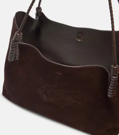 Etro Libra Medium suede tote bag | Thumbnail 3 Etro Libra Medium suede tote bag | Thumbnail 3