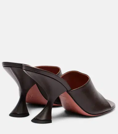 Amina Muaddi Taylor 90 leather mules | Thumbnail 2 Amina Muaddi Taylor 90 leather mules | Thumbnail 2
