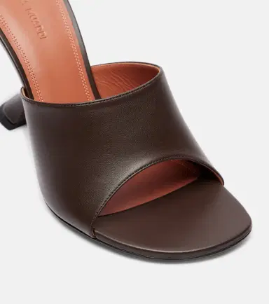 Amina Muaddi Taylor 90 leather mules | Thumbnail 3 Amina Muaddi Taylor 90 leather mules | Thumbnail 3