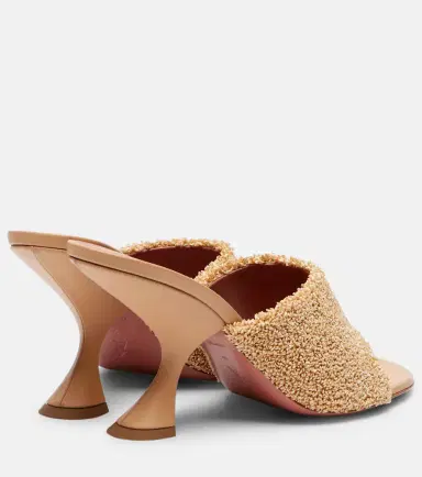 Amina Muaddi Taylor 90 raffia-effect mules | Thumbnail 4 Amina Muaddi Taylor 90 raffia-effect mules | Thumbnail 4