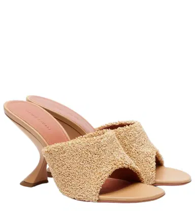 Amina Muaddi Taylor 90 raffia-effect mules | Thumbnail 1 Amina Muaddi Taylor 90 raffia-effect mules | Thumbnail 1