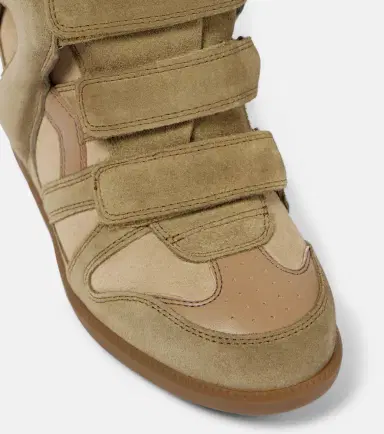 Isabel Marant Bekett leather and suede wedge sneakers | Thumbnail 3 Isabel Marant Bekett leather and suede wedge sneakers | Thumbnail 3