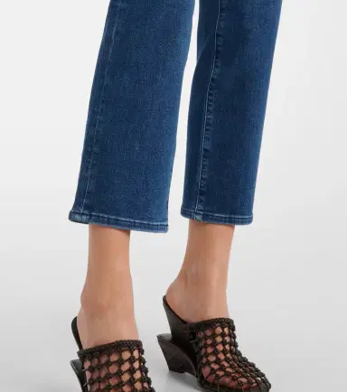 Frame Icon cropped mid-rise straight jeans | Thumbnail 3 Frame Icon cropped mid-rise straight jeans | Thumbnail 3