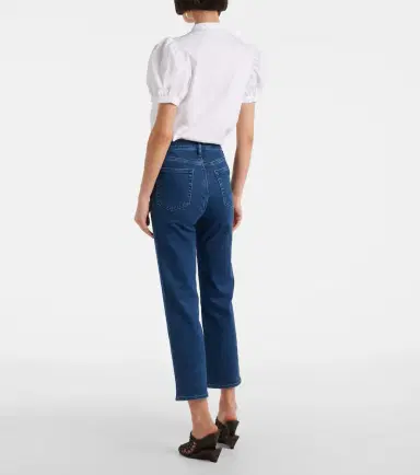 Frame Icon cropped mid-rise straight jeans | Thumbnail 5 Frame Icon cropped mid-rise straight jeans | Thumbnail 5
