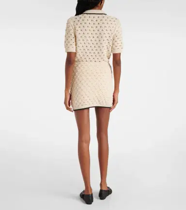 Frame Bauble pointelle cotton miniskirt | Thumbnail 2 Frame Bauble pointelle cotton miniskirt | Thumbnail 2