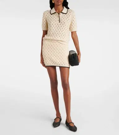 Frame Bauble pointelle cotton miniskirt | Thumbnail 4 Frame Bauble pointelle cotton miniskirt | Thumbnail 4