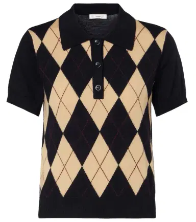 Frame Argyle wool polo shirt | Thumbnail 1 Frame Argyle wool polo shirt | Thumbnail 1
