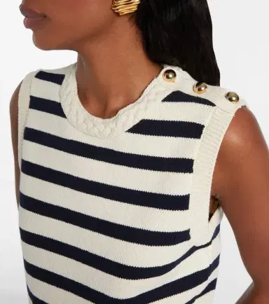 Frame The Harbor cotton-blend sweater vest | Thumbnail 3 Frame The Harbor cotton-blend sweater vest | Thumbnail 3