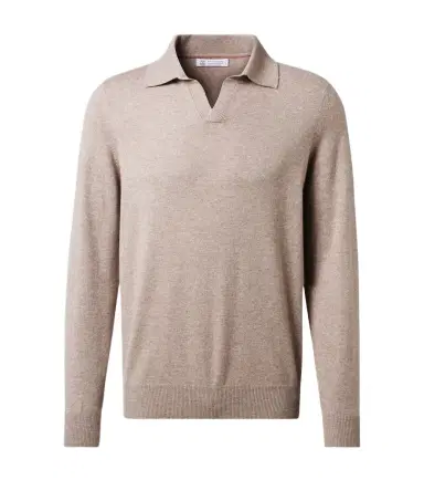Brunello Cucinelli Cashmere polo sweater | Thumbnail 1 Brunello Cucinelli Cashmere polo sweater | Thumbnail 1