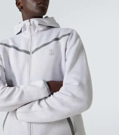 Brunello Cucinelli Cotton-blend French terry zip-up hoodie | Thumbnail 5 Brunello Cucinelli Cotton-blend French terry zip-up hoodie | Thumbnail 5