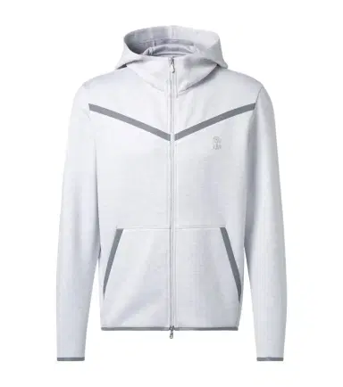 Brunello Cucinelli Cotton-blend French terry zip-up hoodie | Thumbnail 1 Brunello Cucinelli Cotton-blend French terry zip-up hoodie | Thumbnail 1
