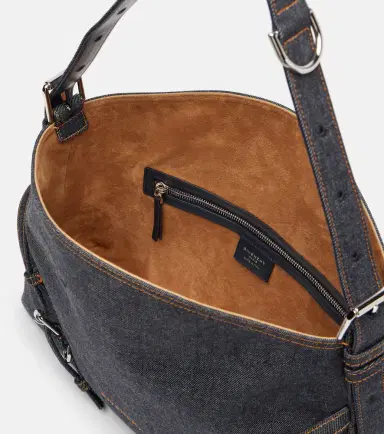 Givenchy Voyou Medium denim shoulder bag | Thumbnail 3 Givenchy Voyou Medium denim shoulder bag | Thumbnail 3