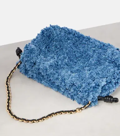 Loewe Flamenco Medium denim clutch | Thumbnail 2 Loewe Flamenco Medium denim clutch | Thumbnail 2