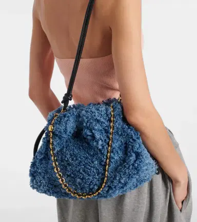Loewe Flamenco Medium denim clutch | Thumbnail 7 Loewe Flamenco Medium denim clutch | Thumbnail 7