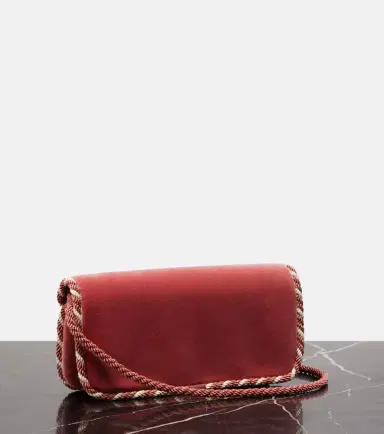 Valentino Garavani Locò Mini embellished velvet clutch | Thumbnail 2 Valentino Garavani Locò Mini embellished velvet clutch | Thumbnail 2