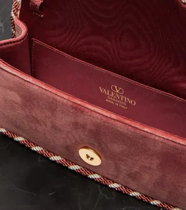 Valentino Garavani Locò Mini embellished velvet clutch | Thumbnail 4 Valentino Garavani Locò Mini embellished velvet clutch | Thumbnail 4