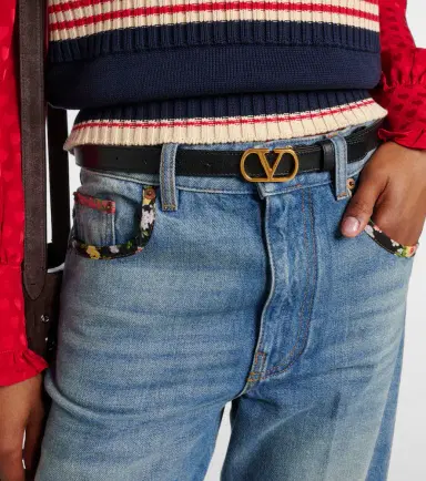 Valentino Garavani VLogo leather belt | Thumbnail 3 Valentino Garavani VLogo leather belt | Thumbnail 3