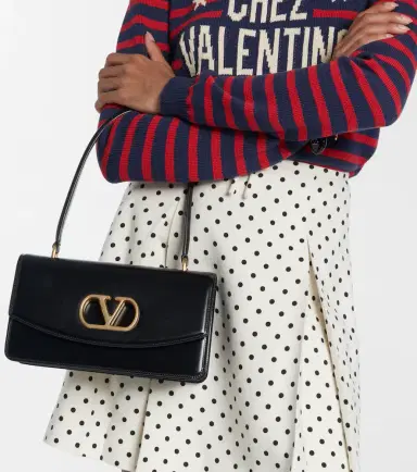 Valentino Garavani Vain Small VLogo leather shoulder bag | Thumbnail 5 Valentino Garavani Vain Small VLogo leather shoulder bag | Thumbnail 5