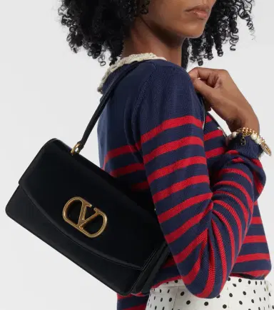 Valentino Garavani Vain Small VLogo leather shoulder bag | Thumbnail 6 Valentino Garavani Vain Small VLogo leather shoulder bag | Thumbnail 6