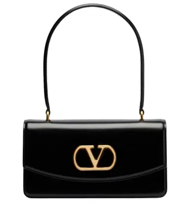 Valentino Garavani Vain Small VLogo leather shoulder bag | Thumbnail 1 Valentino Garavani Vain Small VLogo leather shoulder bag | Thumbnail 1