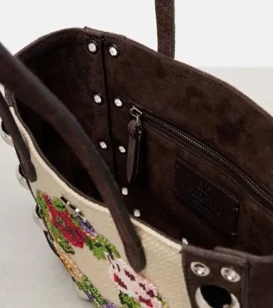 Valentino Garavani Nellcôte Mini embellished suede tote bag | Thumbnail 2 Valentino Garavani Nellcôte Mini embellished suede tote bag | Thumbnail 2
