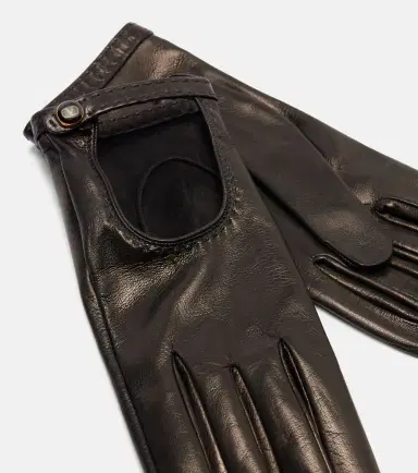 Valentino Garavani VLogo cutout leather gloves | Thumbnail 2 Valentino Garavani VLogo cutout leather gloves | Thumbnail 2