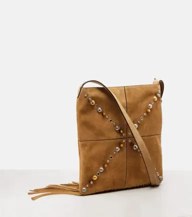Valentino Garavani Nellcôte Medium suede shoulder bag | Thumbnail 3 Valentino Garavani Nellcôte Medium suede shoulder bag | Thumbnail 3