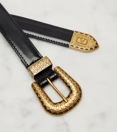 Valentino Garavani VLogo Signature leather belt | Thumbnail 2 Valentino Garavani VLogo Signature leather belt | Thumbnail 2