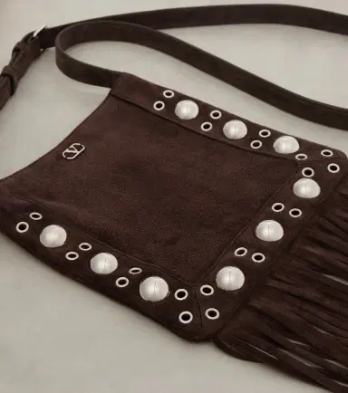 Valentino Garavani Nellcôte Small fringed suede shoulder bag | Thumbnail 2 Valentino Garavani Nellcôte Small fringed suede shoulder bag | Thumbnail 2
