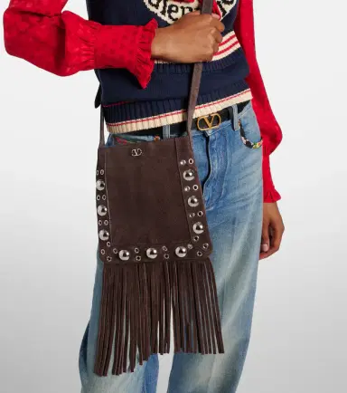Valentino Garavani Nellcôte Small fringed suede shoulder bag | Thumbnail 5 Valentino Garavani Nellcôte Small fringed suede shoulder bag | Thumbnail 5