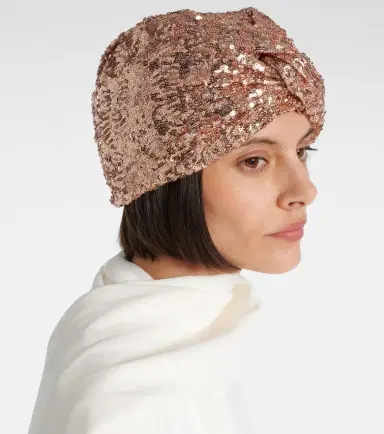 Valentino VLogo sequined head wrap | Thumbnail 5 Valentino VLogo sequined head wrap | Thumbnail 5