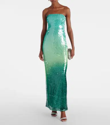 Simkhai Translucent sequined semi-sheer gown | Thumbnail 2 Simkhai Translucent sequined semi-sheer gown | Thumbnail 2