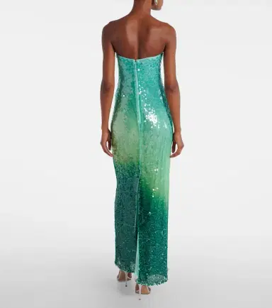 Simkhai Translucent sequined semi-sheer gown | Thumbnail 3 Simkhai Translucent sequined semi-sheer gown | Thumbnail 3