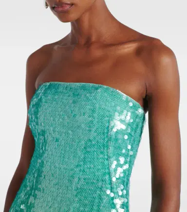 Simkhai Translucent sequined semi-sheer gown | Thumbnail 4 Simkhai Translucent sequined semi-sheer gown | Thumbnail 4
