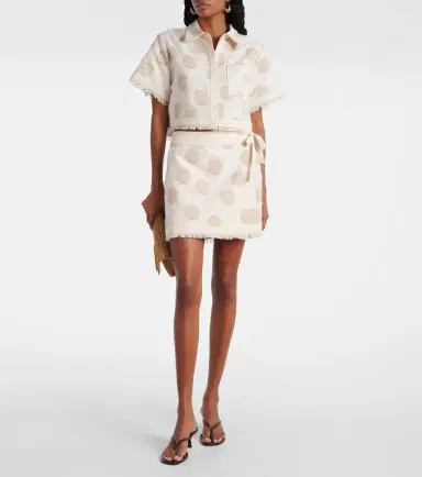 Simkhai Bethany polka-dot wrap skirt | Thumbnail 4 Simkhai Bethany polka-dot wrap skirt | Thumbnail 4