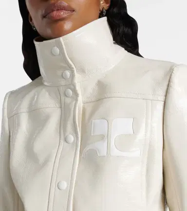 Courrèges Courrèges Logo faux leather jacket | Thumbnail 5 Courrèges Courrèges Logo faux leather jacket | Thumbnail 5