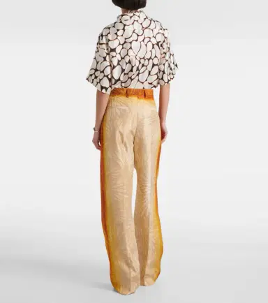 Dries Van Noten Porters printed silk wide-leg pants | Thumbnail 6 Dries Van Noten Porters printed silk wide-leg pants | Thumbnail 6