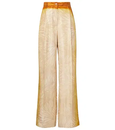 Dries Van Noten Porters printed silk wide-leg pants | Thumbnail 1 Dries Van Noten Porters printed silk wide-leg pants | Thumbnail 1