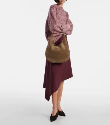 Savette Florence Medium suede shoulder bag | Thumbnail 6 Savette Florence Medium suede shoulder bag | Thumbnail 6
