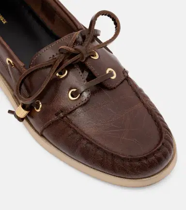 Golden Goose Leather boat shoes | Thumbnail 3 Golden Goose Leather boat shoes | Thumbnail 3