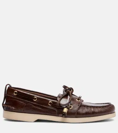 Golden Goose Leather boat shoes | Thumbnail 4 Golden Goose Leather boat shoes | Thumbnail 4
