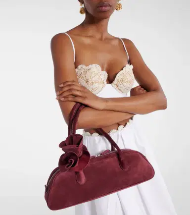 Magda Butrym Brigitte suede shoulder bag | Thumbnail 4 Magda Butrym Brigitte suede shoulder bag | Thumbnail 4