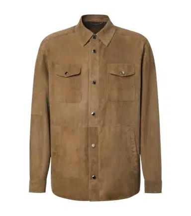 Canali Suede overshirt | Thumbnail 1 Canali Suede overshirt | Thumbnail 1