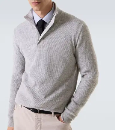 Canali Waffle-knit wool and cashmere sweater | Thumbnail 2 Canali Waffle-knit wool and cashmere sweater | Thumbnail 2