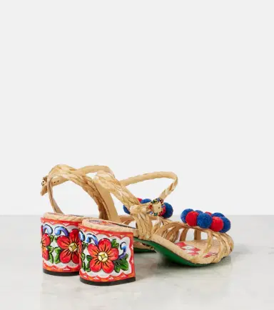 Dolce & Gabbana Taormina 60 embellished raffia sandals | Thumbnail 4 Dolce & Gabbana Taormina 60 embellished raffia sandals | Thumbnail 4