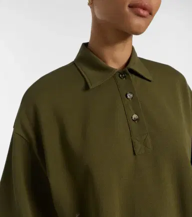Bottega Veneta Cropped cotton polo shirt | Thumbnail 4 Bottega Veneta Cropped cotton polo shirt | Thumbnail 4