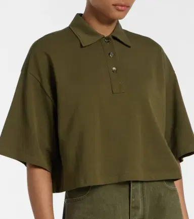 Bottega Veneta Cropped cotton polo shirt | Thumbnail 6 Bottega Veneta Cropped cotton polo shirt | Thumbnail 6